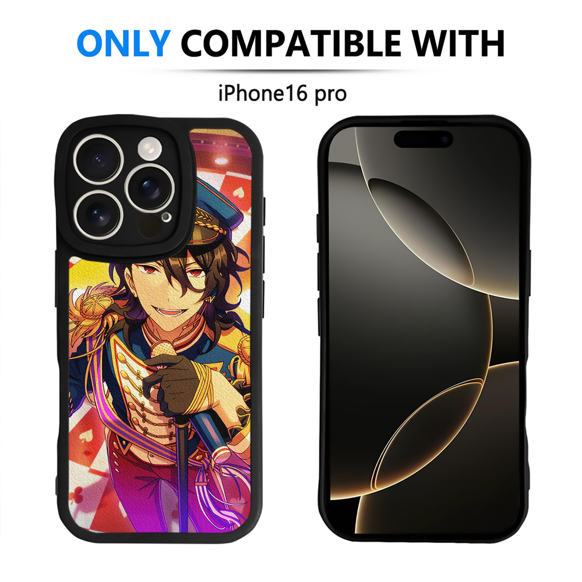 （画像用） あんさんぶるスターズ! Ensemble Stars 【iPhone 16シリーズ対応】シリコンスマホケース（レザー調） 材質：シリコン
